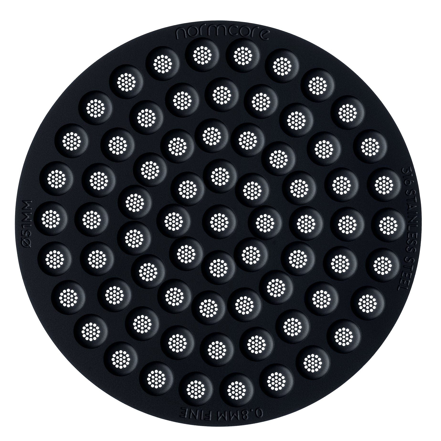 Criba de disco ultradelgada Normcore de 0,8 mm - Acero inoxidable 316
