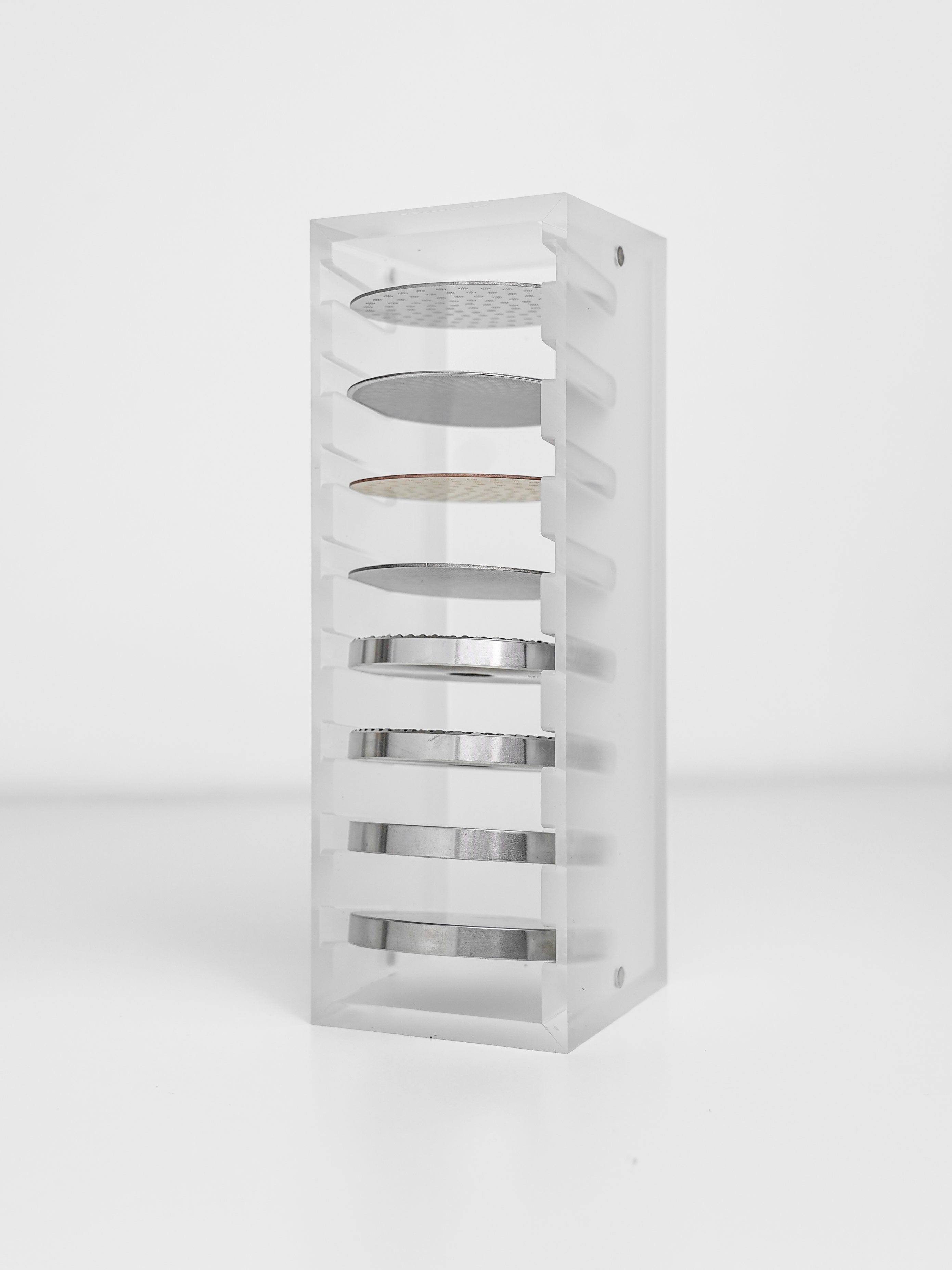 Normcore / DEPOSITOS DE CAFÉ EN GRANOS DE 12 TUBOS CON SOPORTE