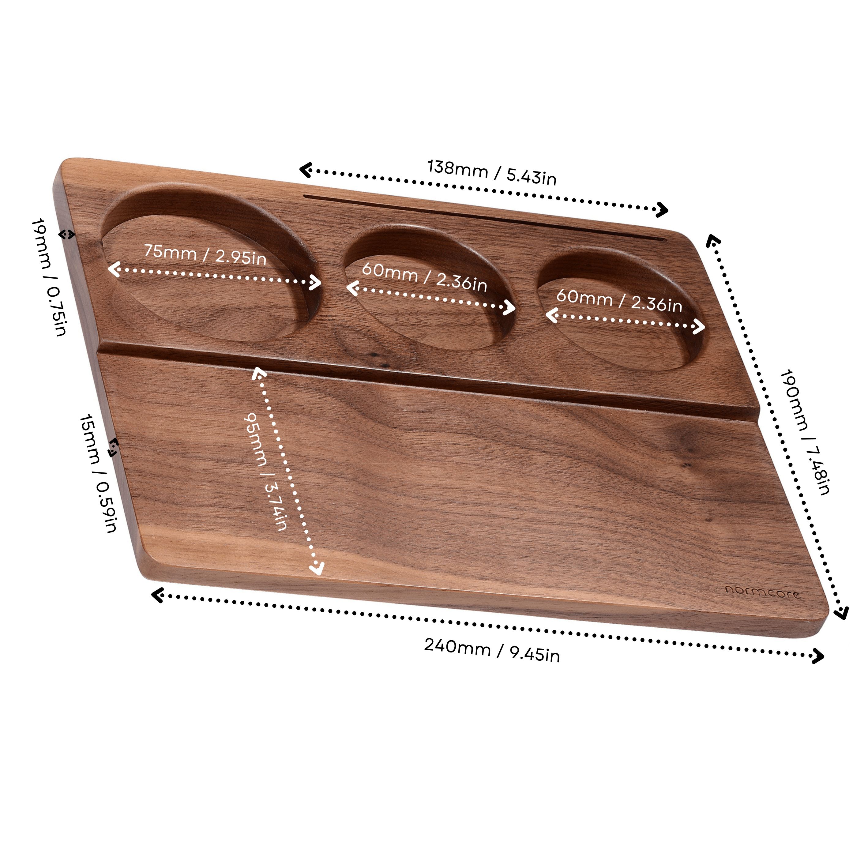 Normcore / Espresso Tamping Mat - Walnut / OAK