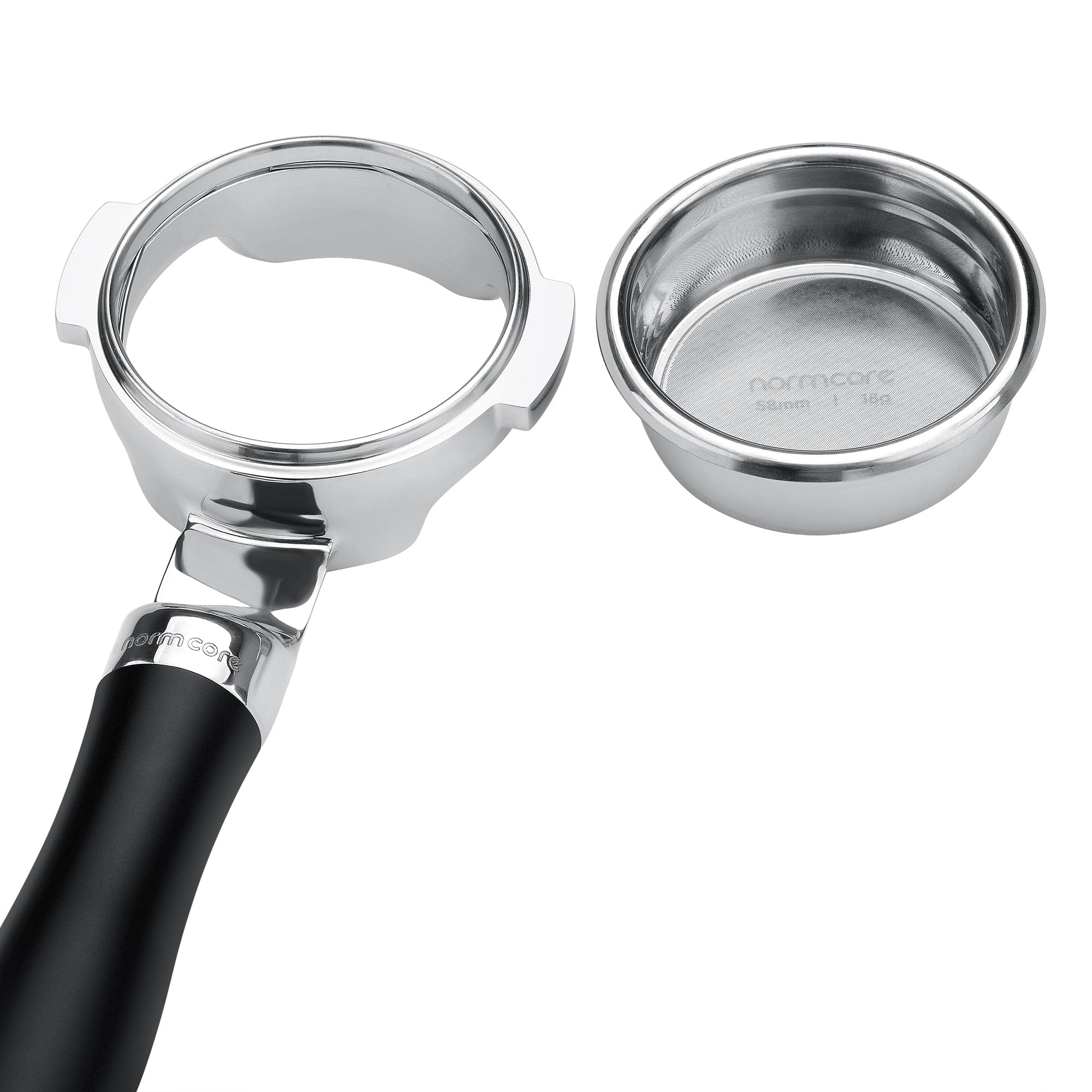 Normcore Slim Naked Portafilter with Anodized
Aluminum Handle