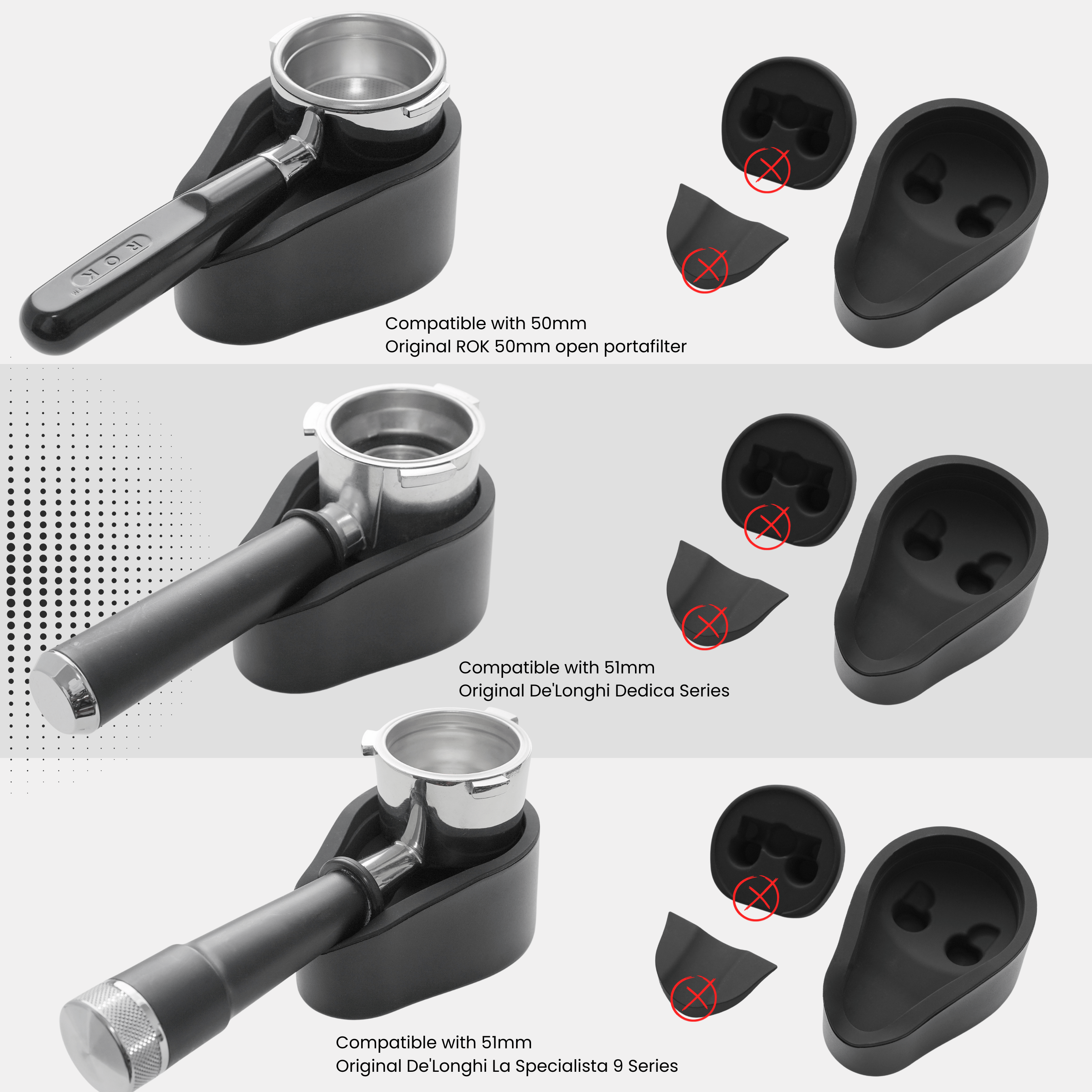 Normcore Portafilter Stand V2 / Compatible with 51mm 54mm portafilters