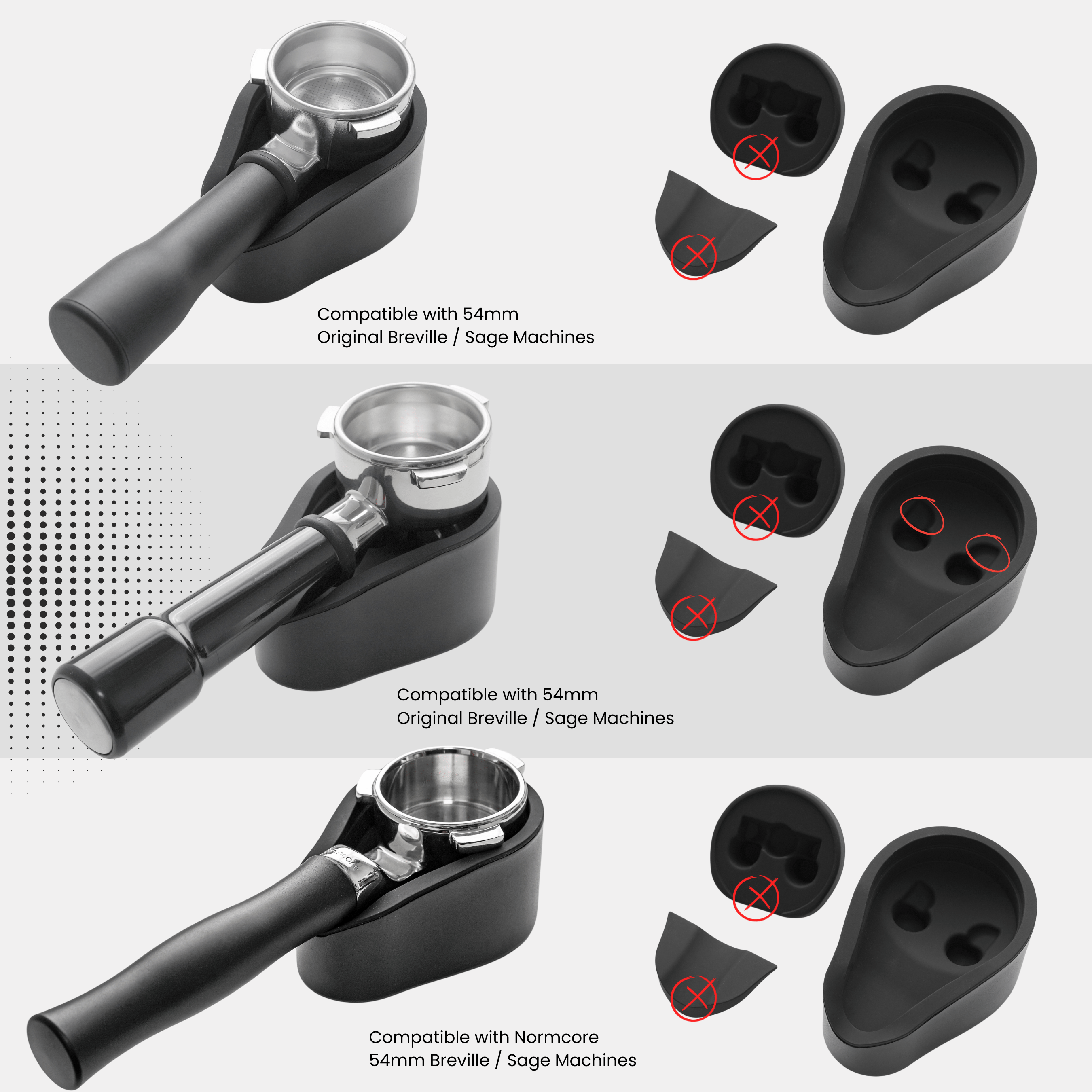 Normcore Portafilter Stand V2 / Compatible with 51mm 54mm portafilters