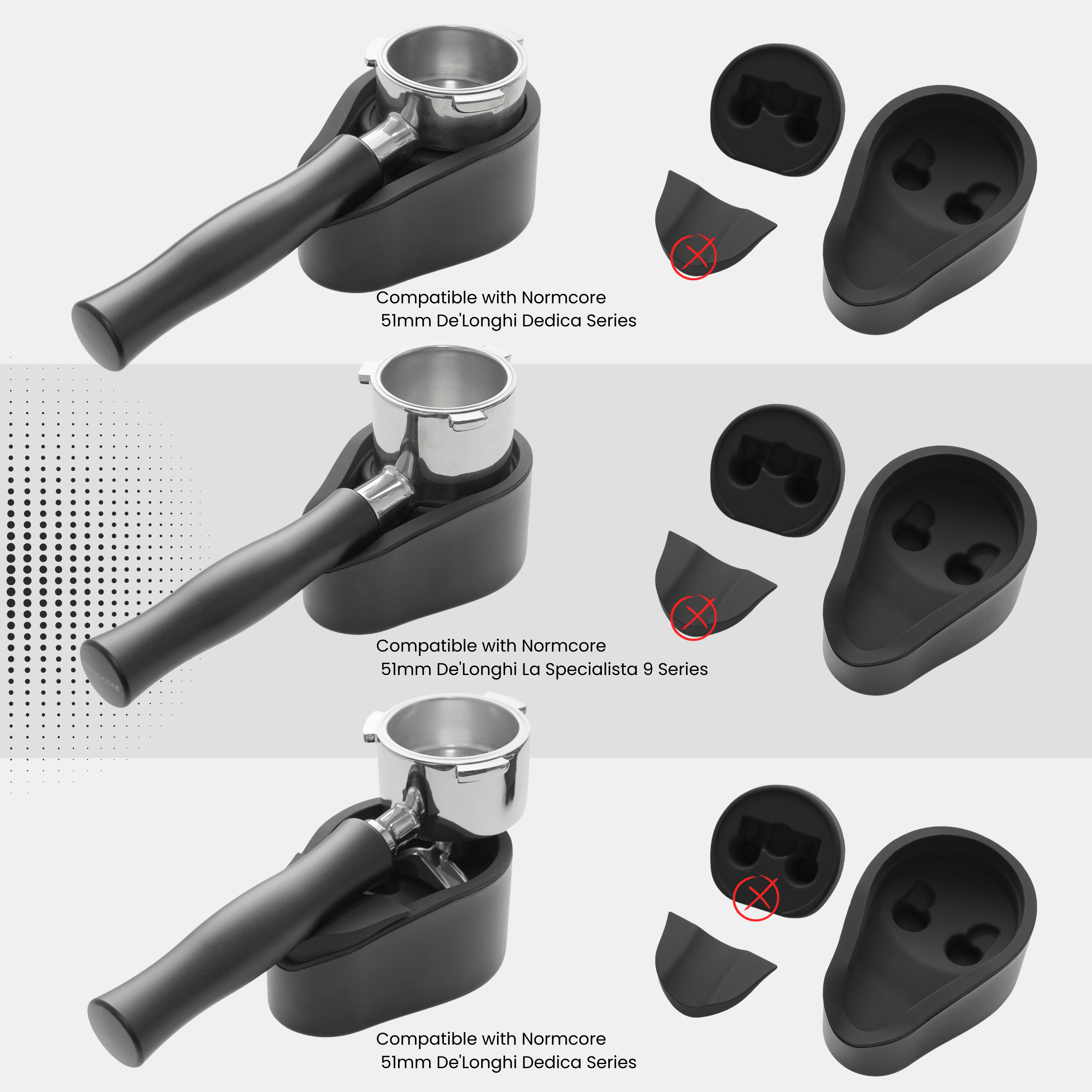 Normcore Portafilter Stand V2 / Compatible with 51mm 54mm portafilters