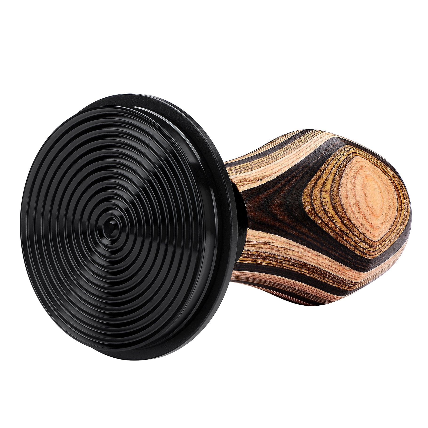 Normcore / V4 Spring-loaded Tamper - Colorful Wood - Titanium PVD Coating Base