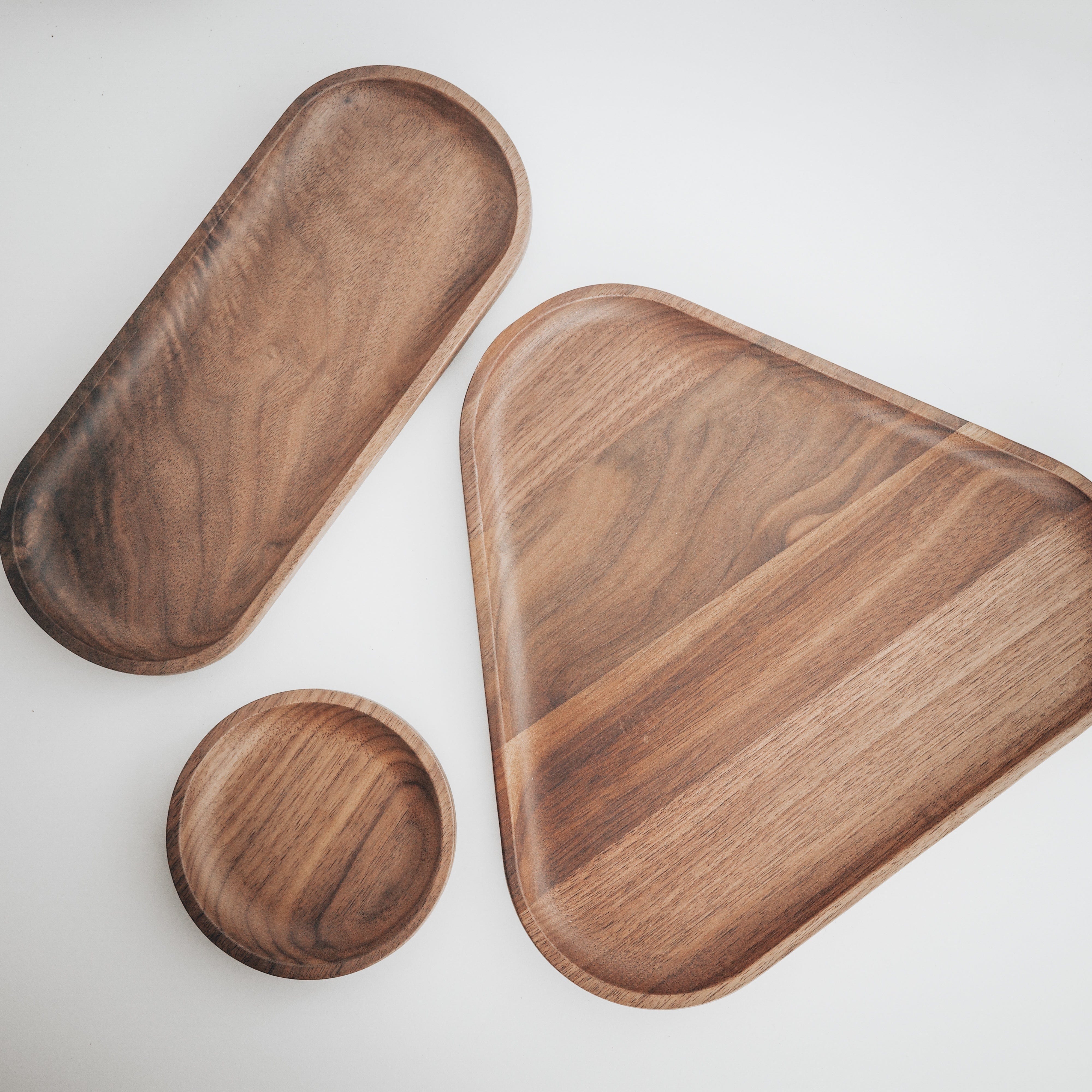 Normcore Barista Trays Bundle (3-Piece Set) - Coffee & Tea Serving Trays for Home, Café, Office