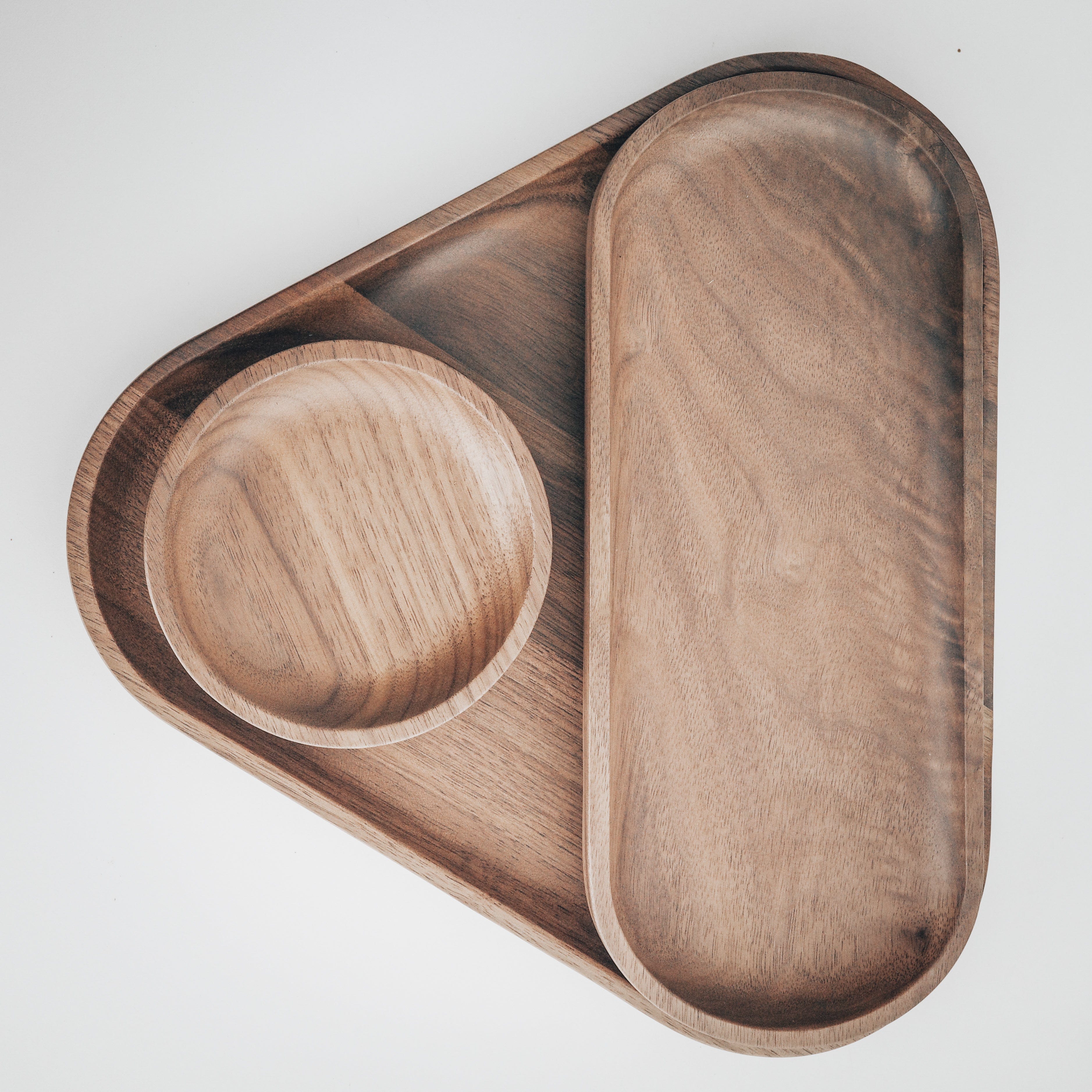 Normcore Barista Trays Bundle (3-Piece Set) - Coffee & Tea Serving Trays for Home, Café, Office