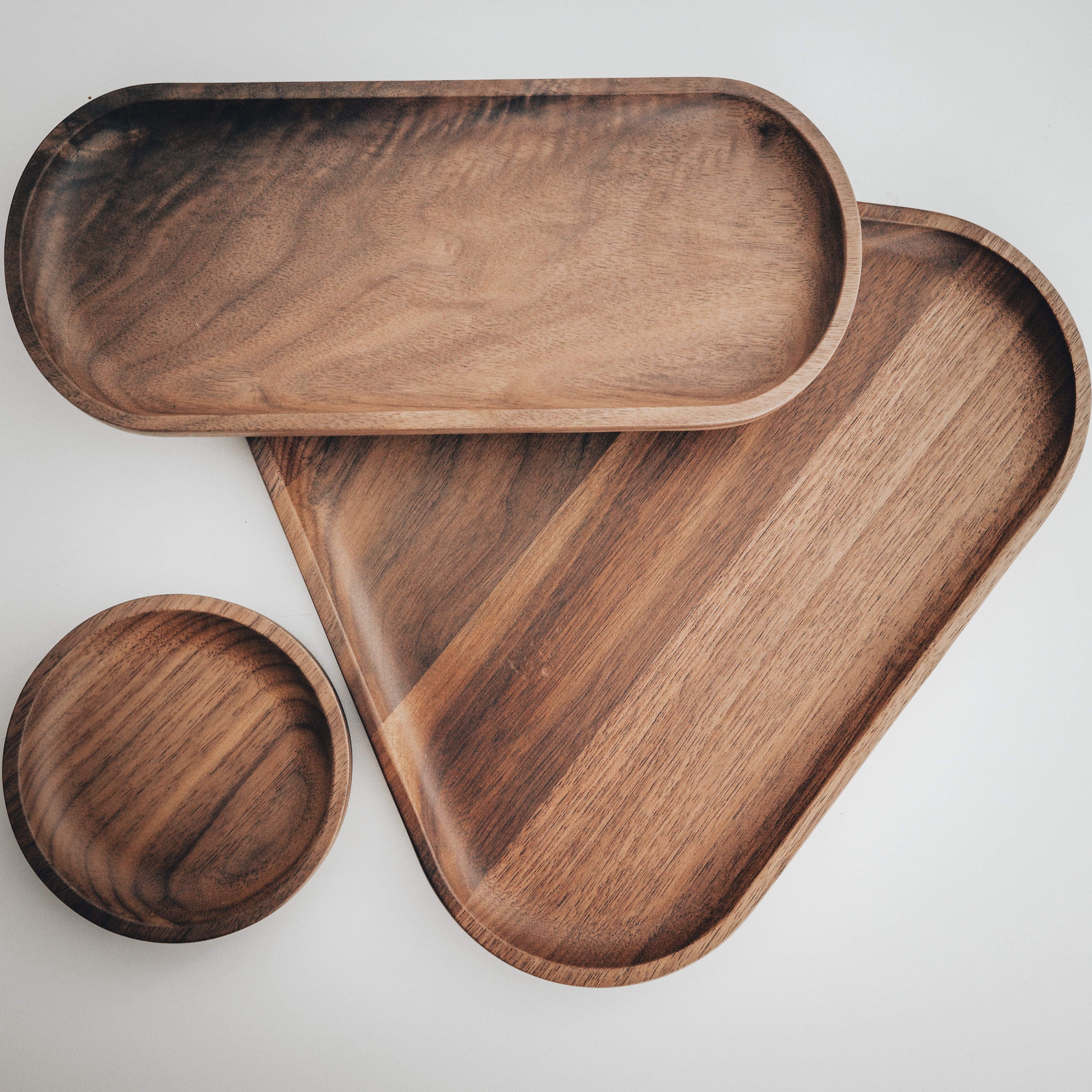 Normcore Barista Trays Bundle (3-Piece Set) - Coffee & Tea Serving Trays for Home, Café, Office