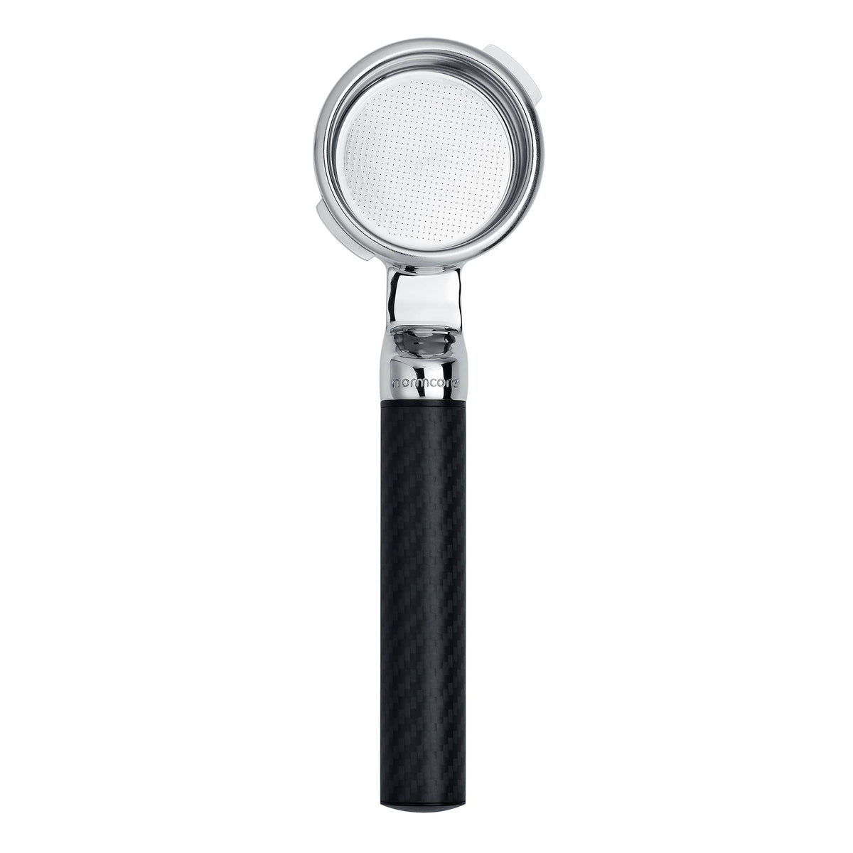 Normcore Lay-Flat Portafilter with Carbon Fiber Handle | NormCoreWares