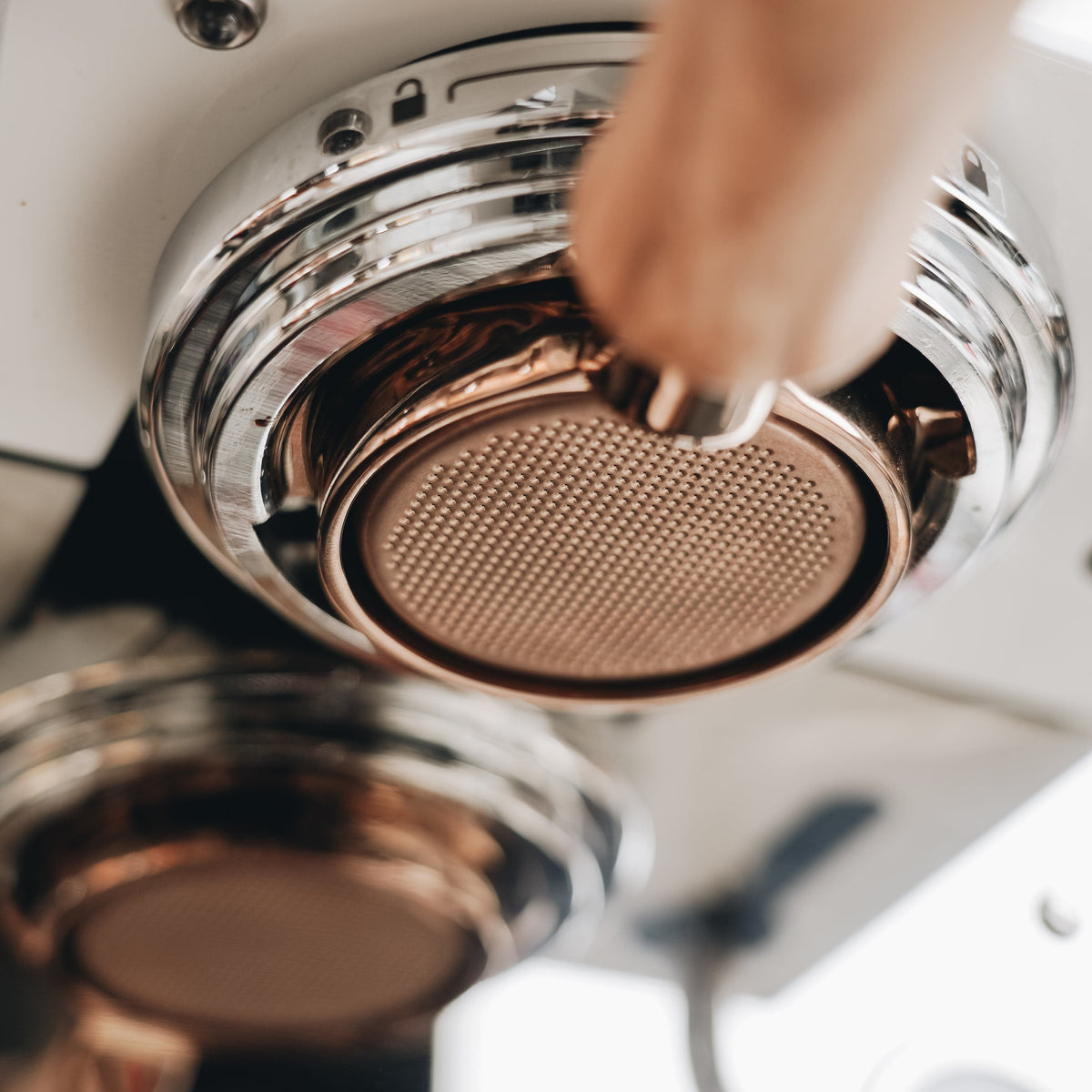Normcore Titanium PVD Bottomless Portafilter with Premium Handle | NormCoreWares