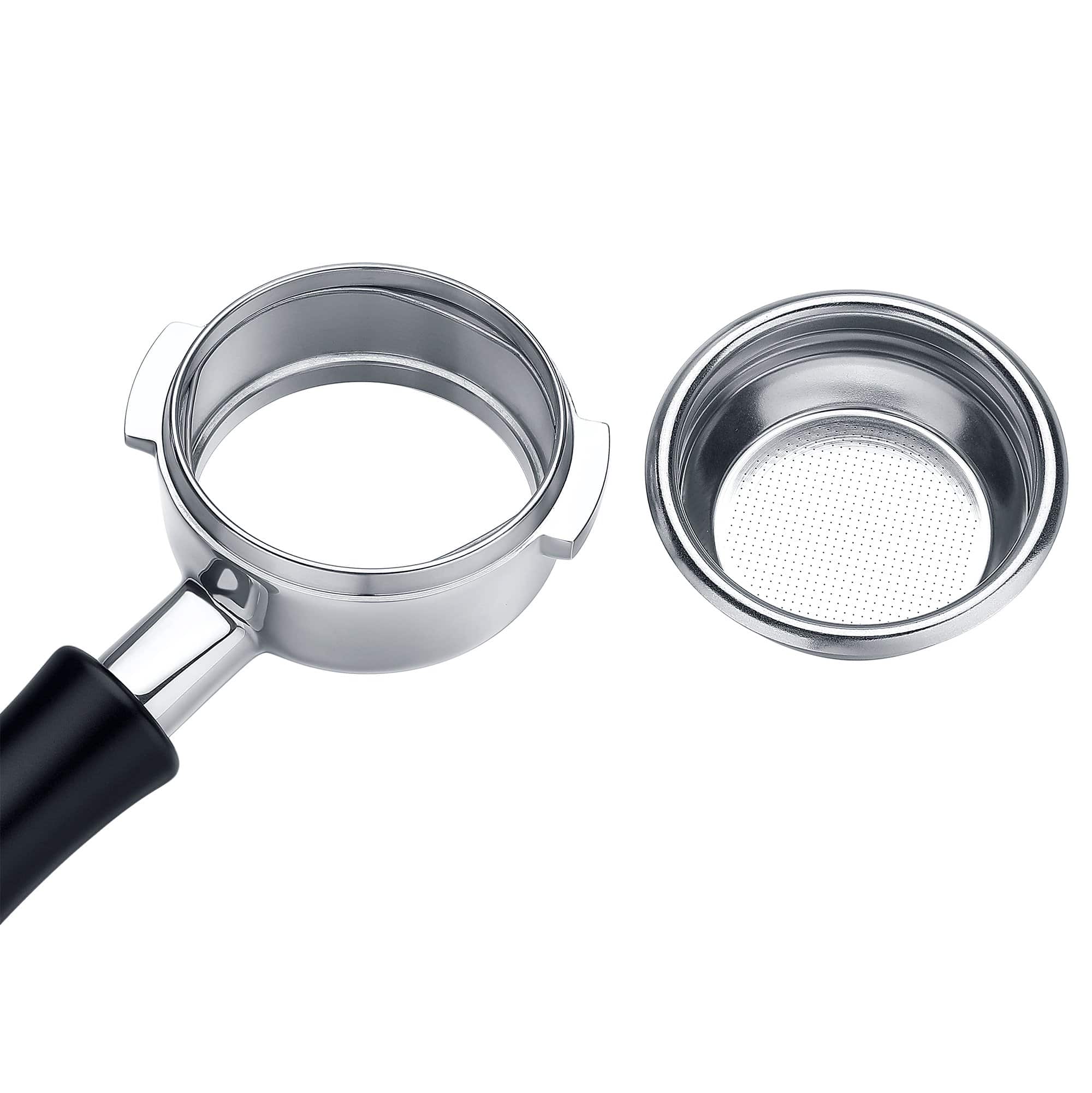 Normcore Bottomless Portafilter Fits Nuova Simonelli Vittoria Arduino Black