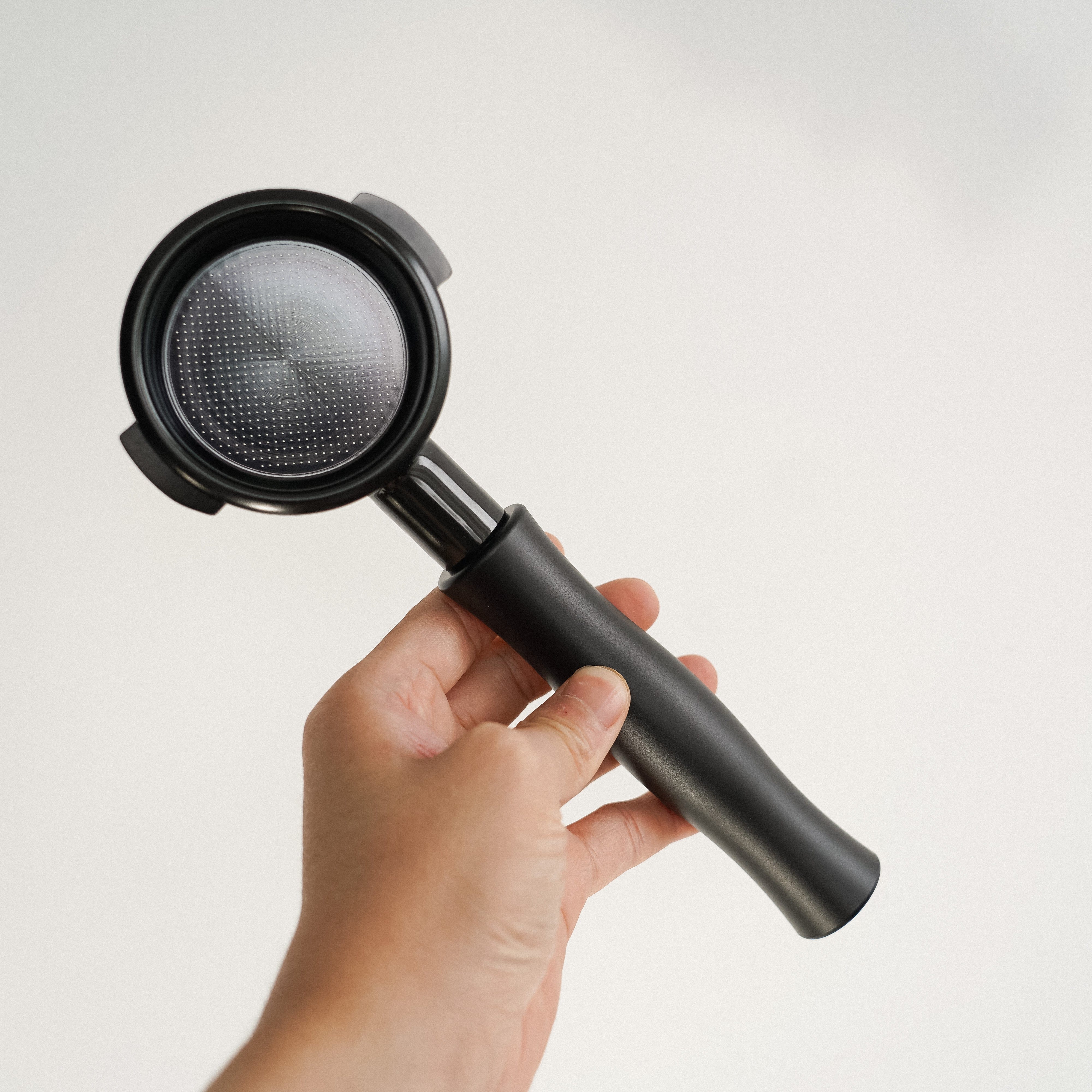 Normcore Bottomless Portafilter With Titanium PVD Coating Portafilter Head