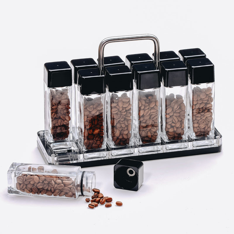 Normcore / 12 TUBES COFFEE BEAN CELLARS  WITH STAND - GLASS TUBES
