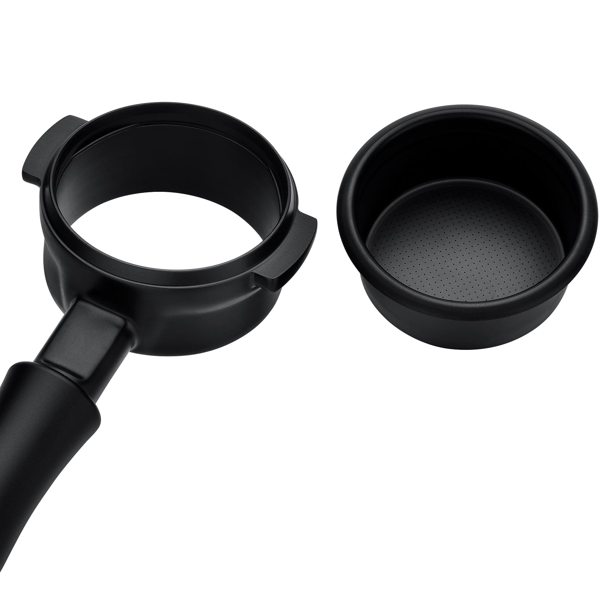 Normcore Bottomless Portafilter With Titanium PVD Coating Portafilter Head