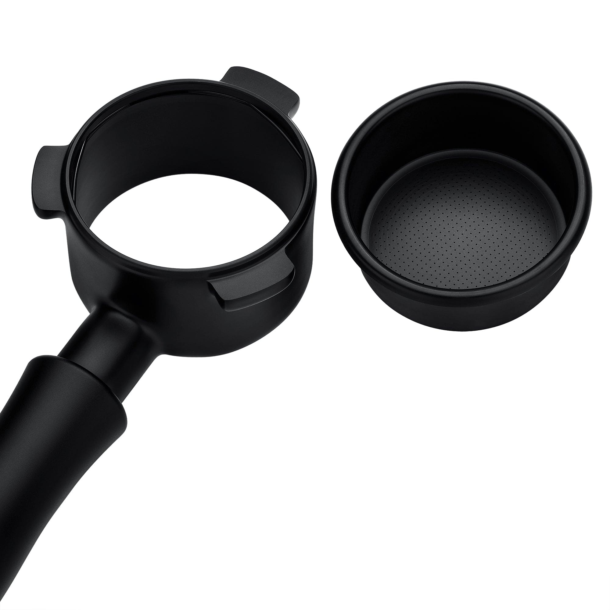 Normcore Bottomless Portafilter With Titanium PVD Coating Portafilter Head
