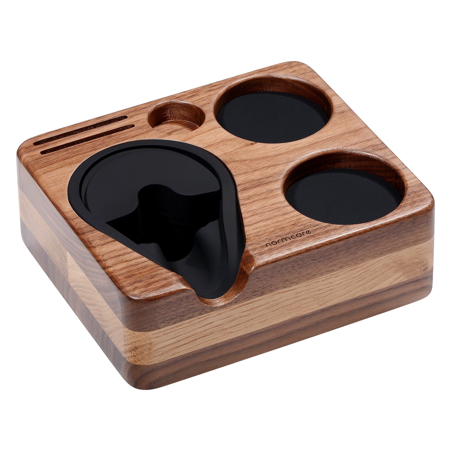 Normcore Compact Espresso Tamping Station - Walnut / 58mm