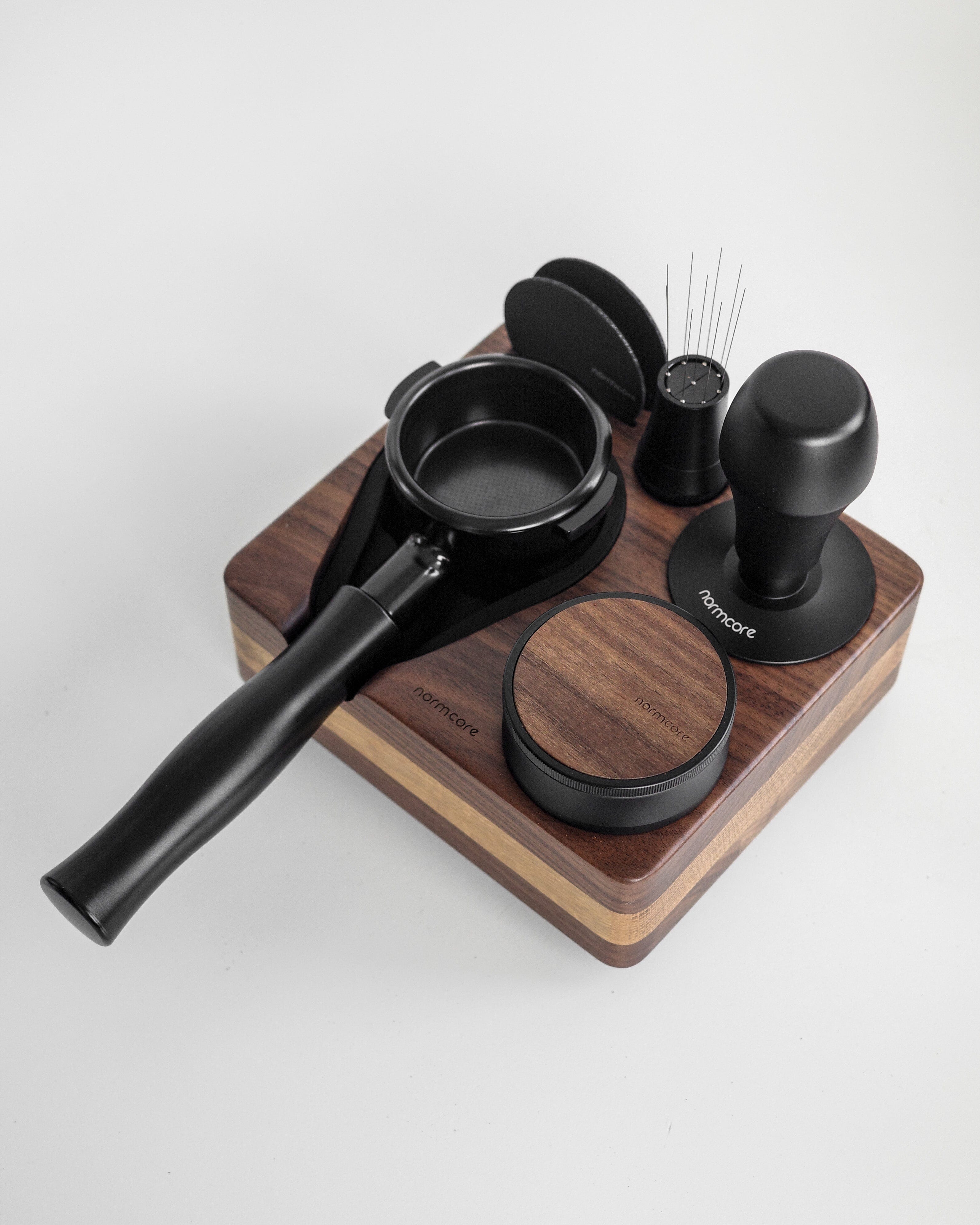 Teyearlife Walnut Espresso Tamping Station Called Coffee