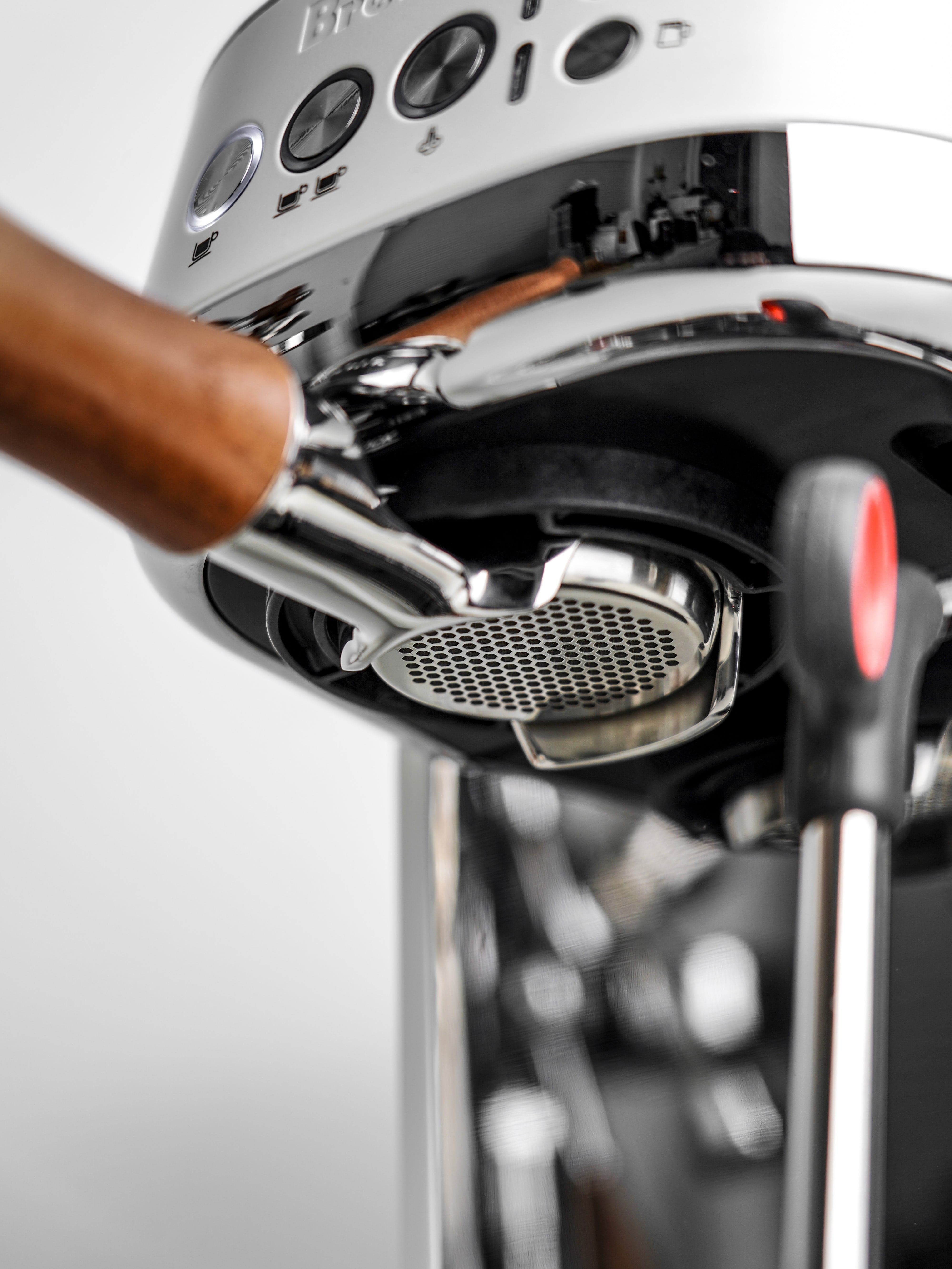 Normcore Slim Bottomless Portafilter with Upgraded Walnut Wood Handle