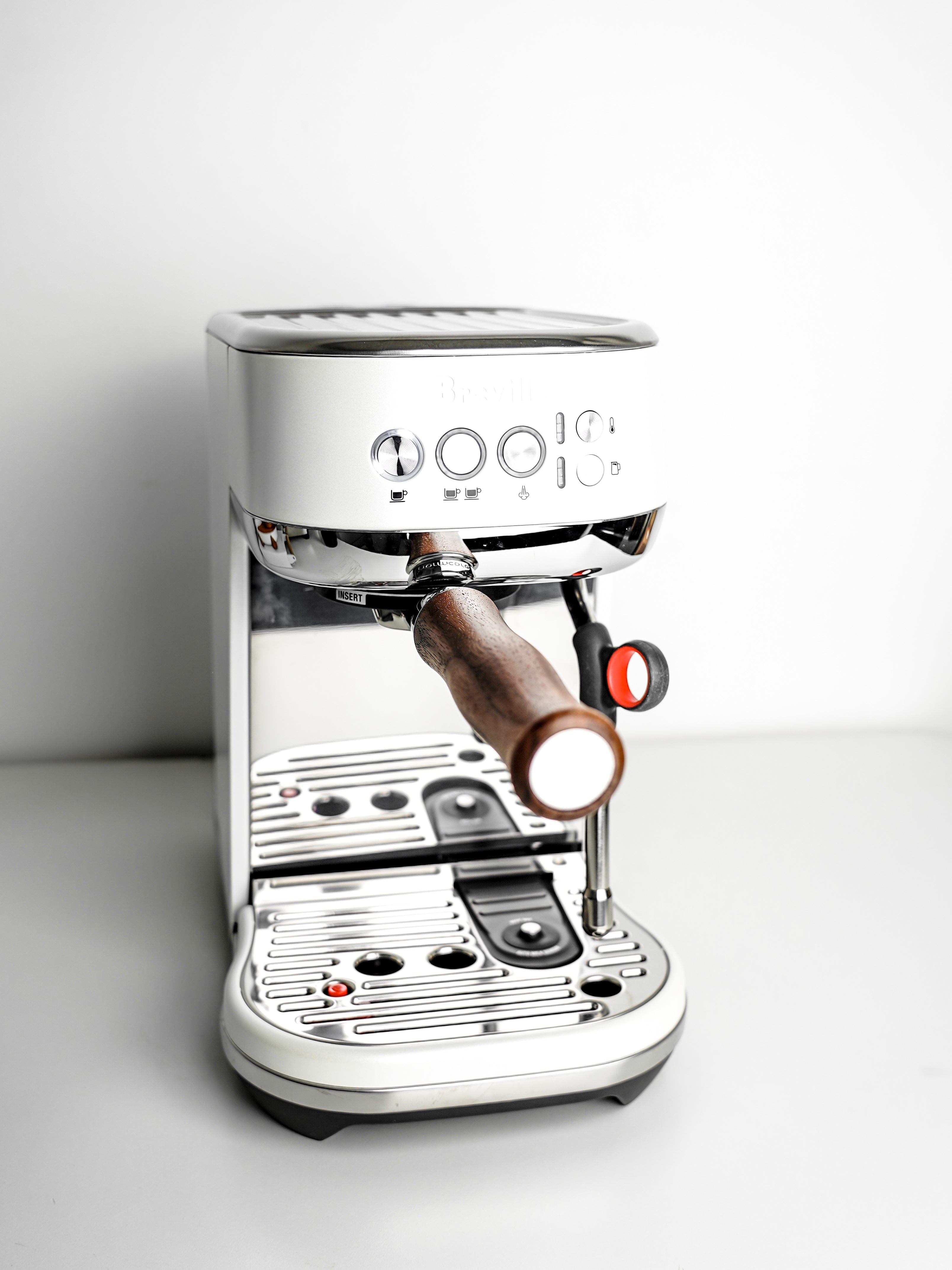Normcore Slim Bottomless Portafilter with Upgraded Walnut Wood Handle