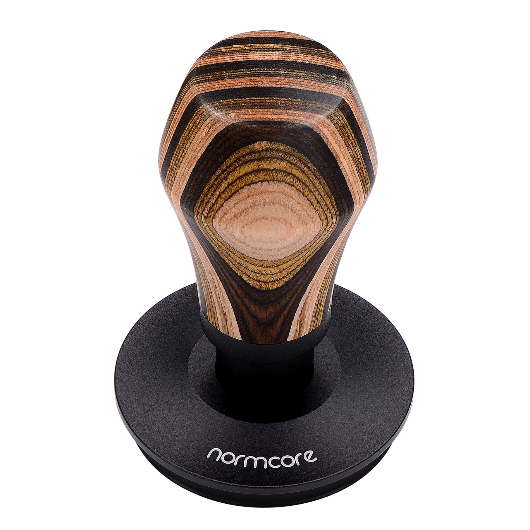 Tamper con resorte Normcore / V4 - NOGAL - Base con revestimiento de PVD de titanio