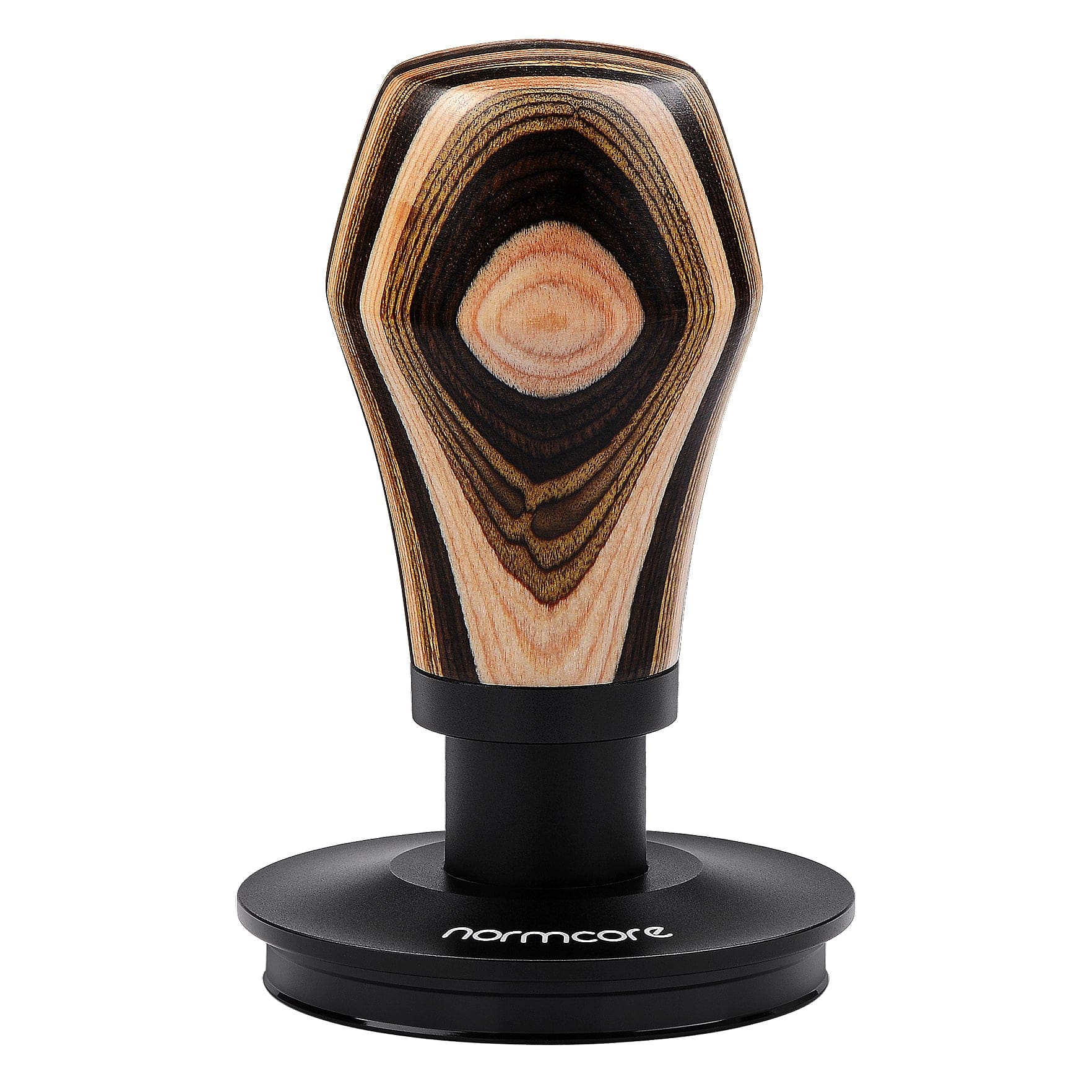 Tamper con resorte Normcore / V4 - NOGAL - Base con revestimiento de PVD de titanio