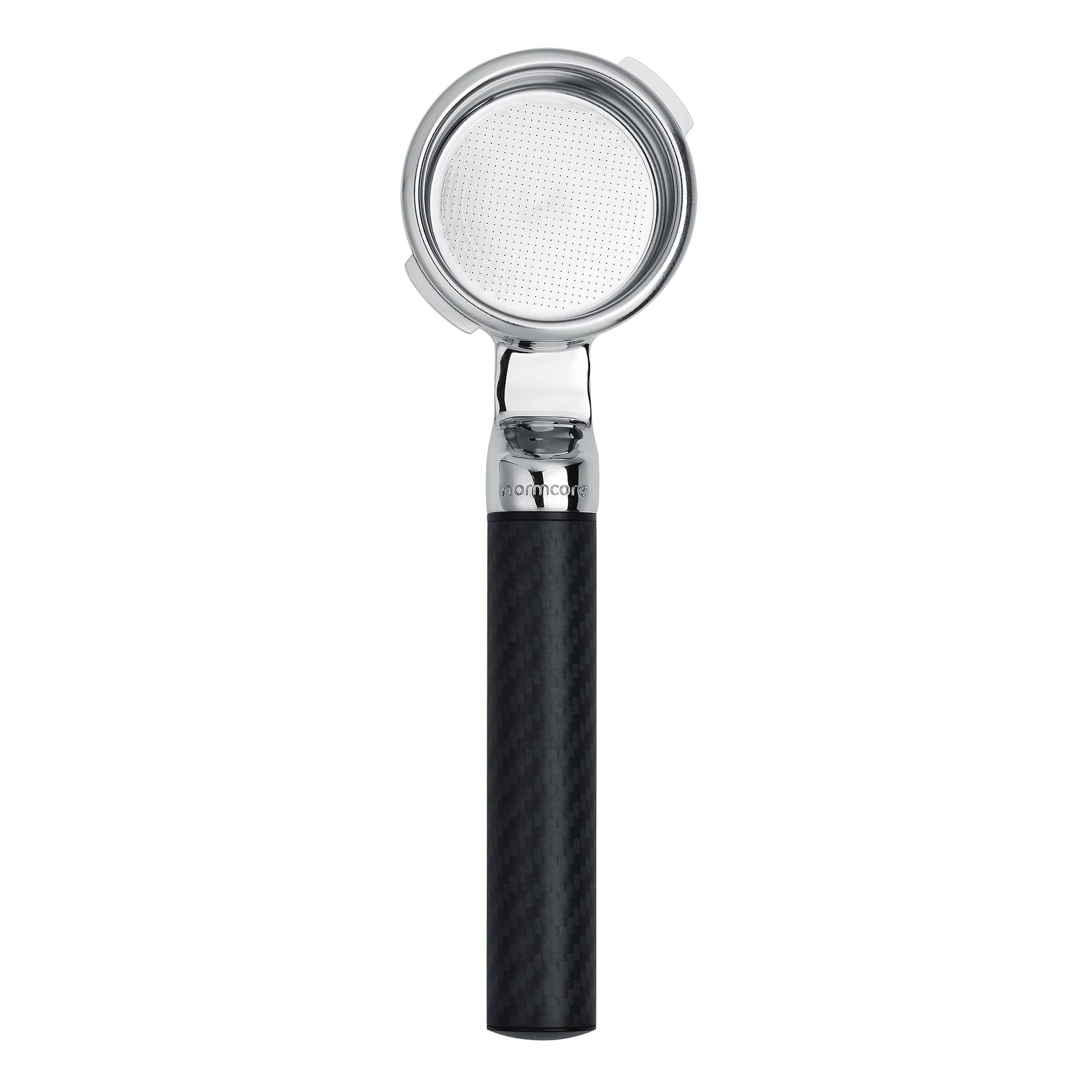 Normcore Lay-Flat Portafilter | Carbon Fiber Handle