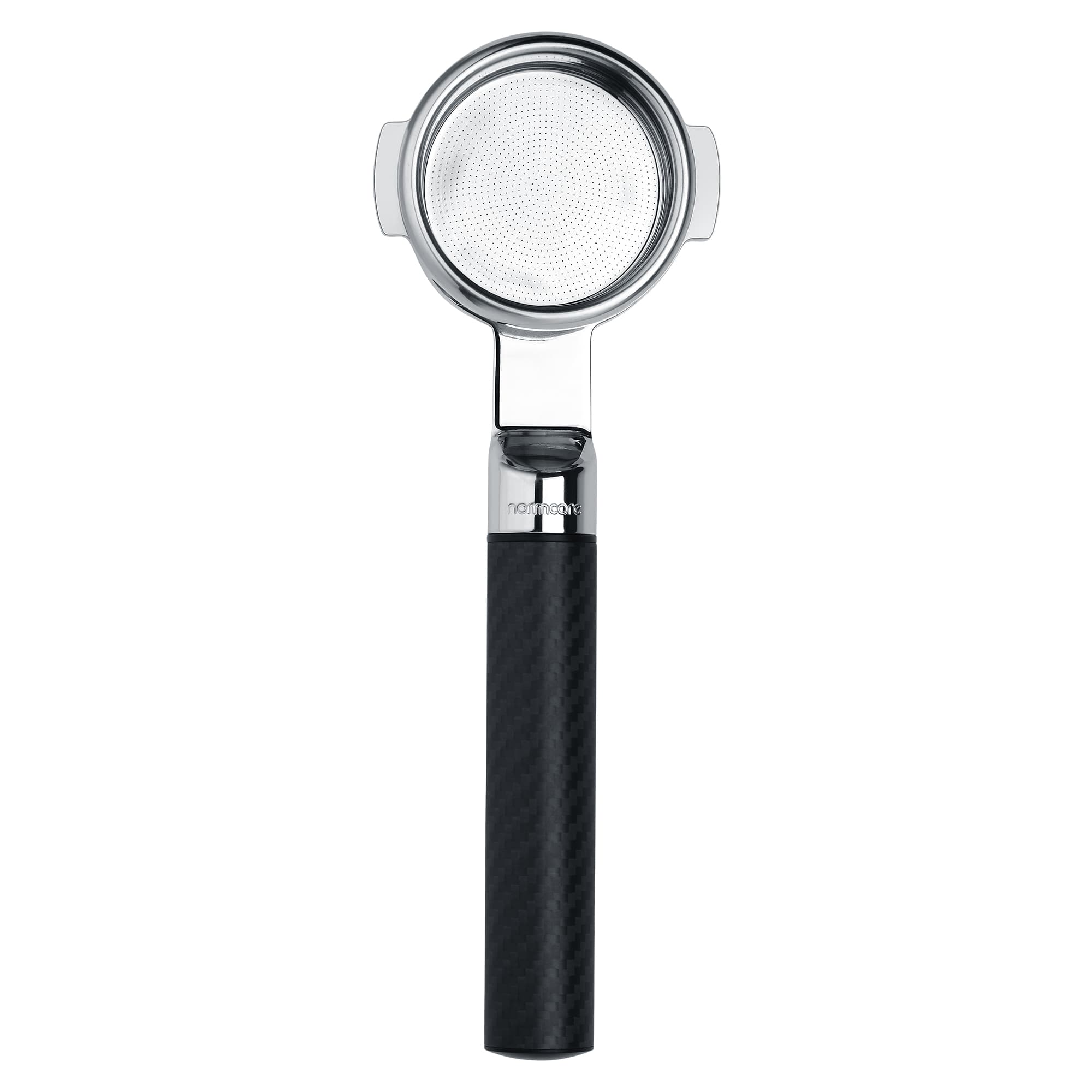 Normcore Lay-Flat Portafilter | Carbon Fiber Handle