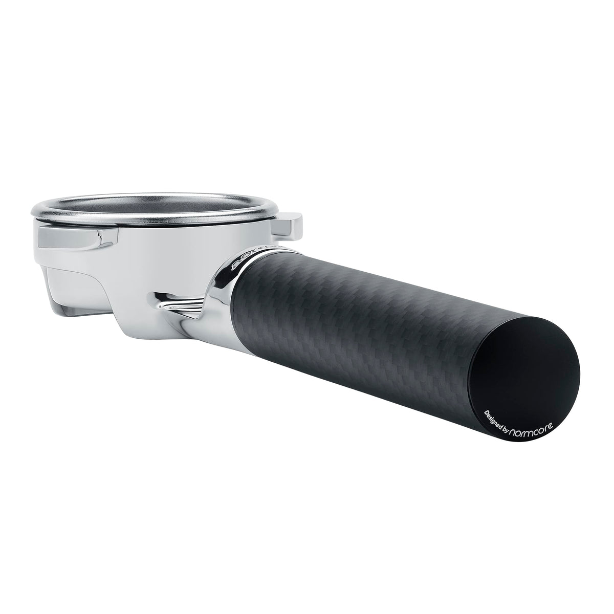 Normcore Lay-Flat Portafilter with Carbon Fiber Handle | NormCoreWares