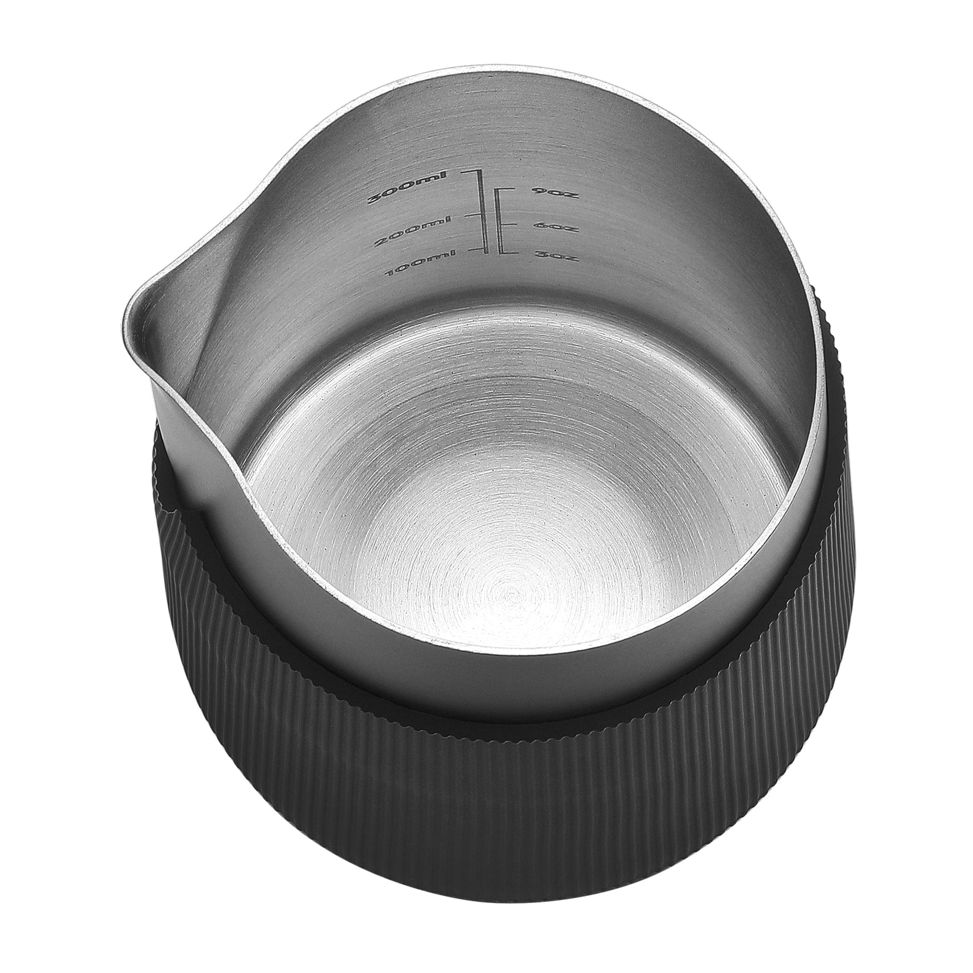Normcore Handleless Milk Pitcher 450ml / 15.2oz - Round Spout - 450ml / 15.2 oz / Black